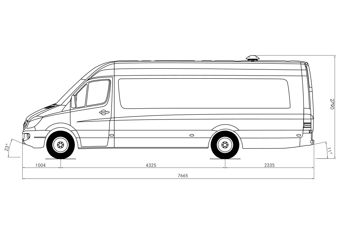 Mercedes sprinter характеристики. Mercedes-Benz Sprinter габариты кузова. Колесная база Мерседес Спринтер. Мерседес Бенц Спринтер габариты кузова. Мерседес Спринтер l4h2 габариты.